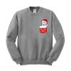 Christmas Cat Pocket Sweatshirt