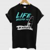 Life Begin At 25 Knots Windsurfer T-shirt
