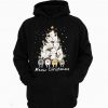 Meow Christmas Cat Lover Hoodie