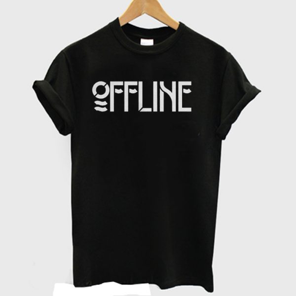 Offline Funny Digital Nomad Anti Social Media T-shirt