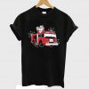 Santa Claus on Fire Truck T-shirt