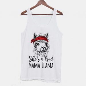 She's a Bad Mama Llama Funny Tanktop