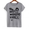 Best Weekend Ever Vintage Retro Funny T-shirt