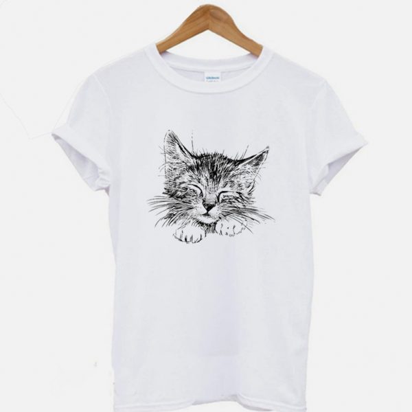 Head of sleeping cat T-Shirt