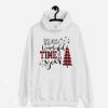 Most Wonderful Time Of The Year Buffalo Plaid Christmas Trees Hoodie