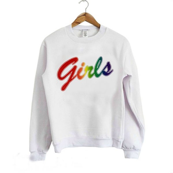 Rainbow Printed Girls Sweatshirt