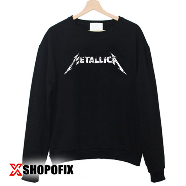 METALLICA heavy metal band Logo Sweatshirt