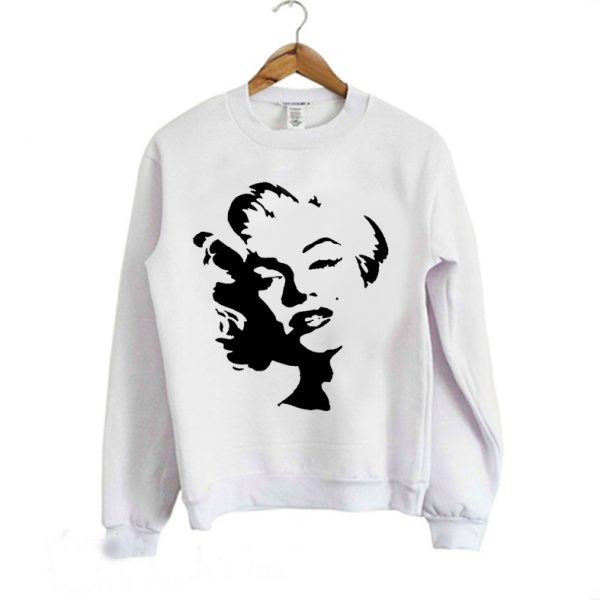 Marilyn Monroe Stencil Sweatshirt