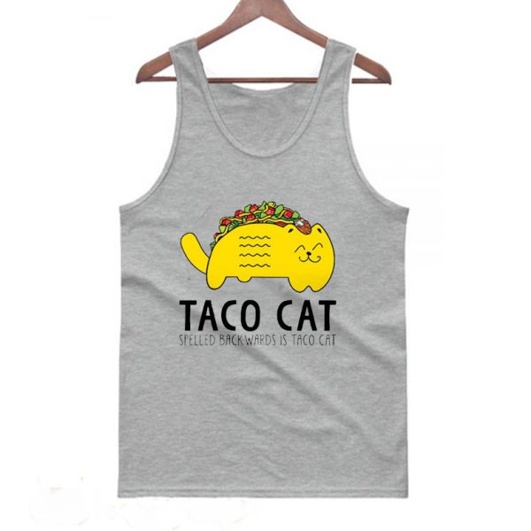 Taco Cat Funny Cinco De Mayo Tanktop