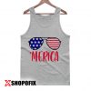 Merica Glasses Independence Day Tanktop