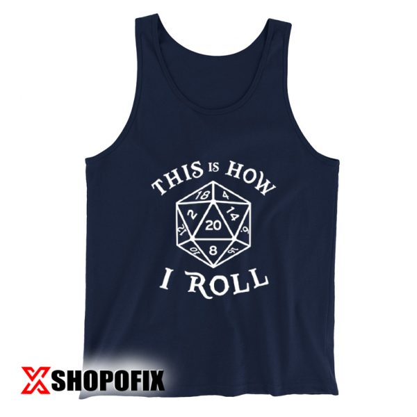 20 Sided Dice T Shirt Dungeons Tanktop