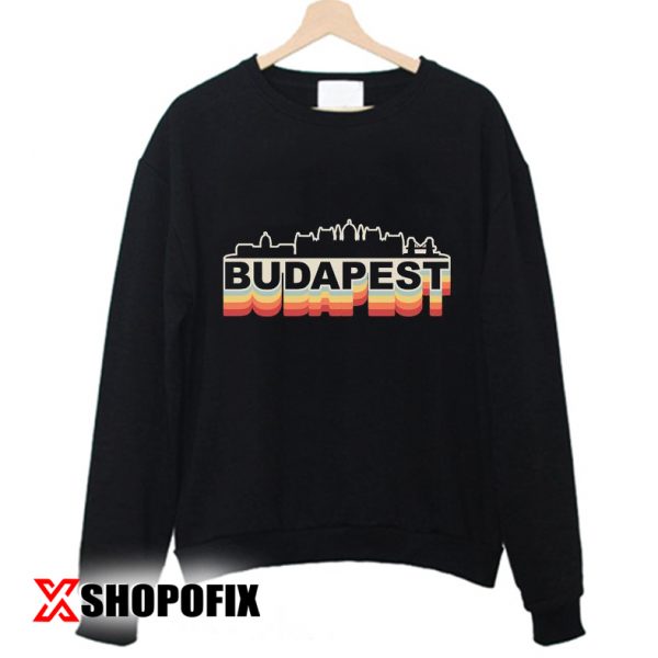 Budapest Skyline Vintage Sweatshirt