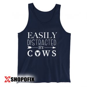 Easily Distracted by Cows tanktop
