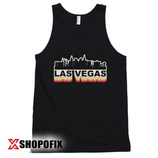 Las Vegas Skyline Vintage Retro Tanktop