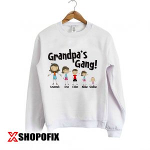 Personalized grandpa or dad stick sweatshirt