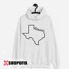 Texas map hoodie