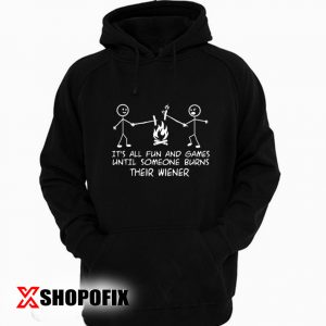 all fun and games cabin hoodie