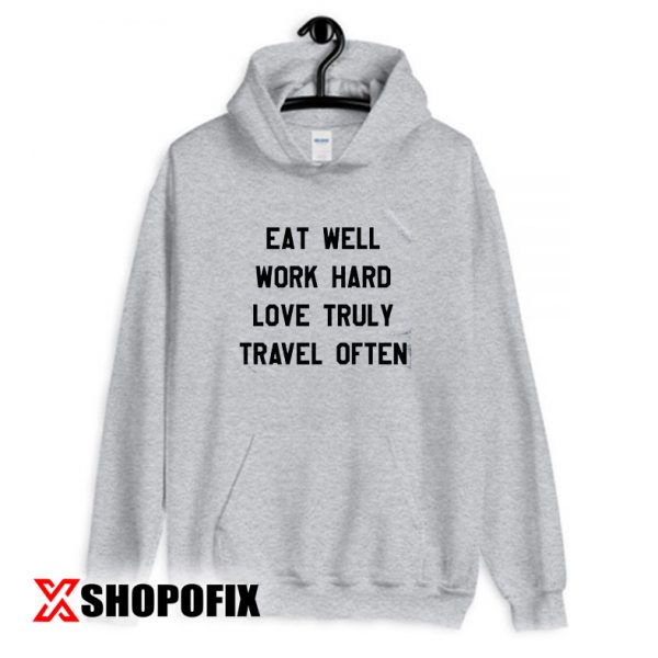eat well with sari hoodie