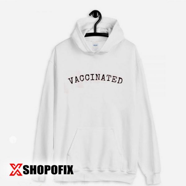 vaccinated covid tracker hoodie